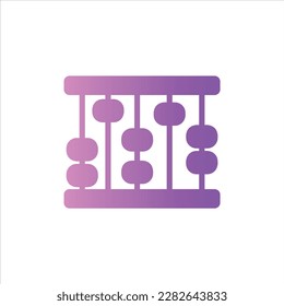 Abacus-Symbol mit isoliertem Vektorgrafik und transparentem Hintergrund