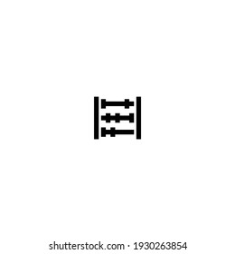 icono de abacus fondo blanco aislado