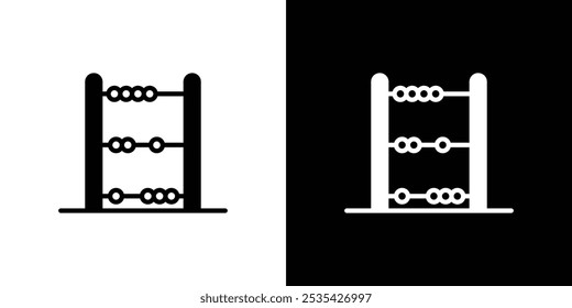 Abacus-Symbol, lineares Logo einzeln