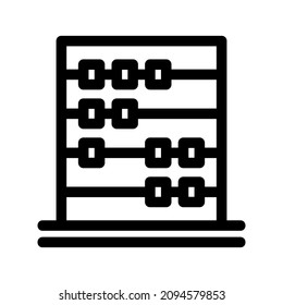 abacus icon or logo isolated sign symbol vector illustration - high quality black style vector icons
