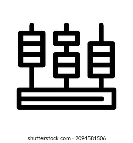 abacus icon or logo isolated sign symbol vector illustration - high quality black style vector icons
