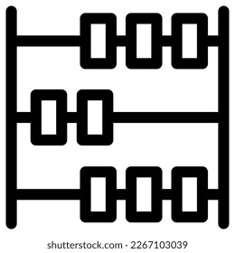 abacus icon or logo isolated sign symbol vector illustration - high quality black style vector icons
