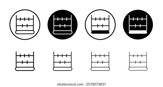 Abacus icon Outline vector for web ui