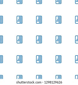 abacus icon pattern seamless white background. Editable filled abacus icon. abacus icon pattern for web and mobile.