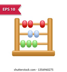 Abacus Icon. Professional, pixel-aligned icon in realistic colors.