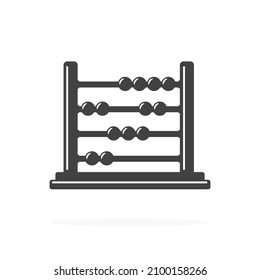 Icono Abacus Ilustración del vector de silueta