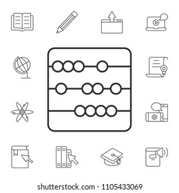 Abacus icon. Simple element illustration. Abacus symbol design from Internet learning collection set. Can be used for web and mobile on white background