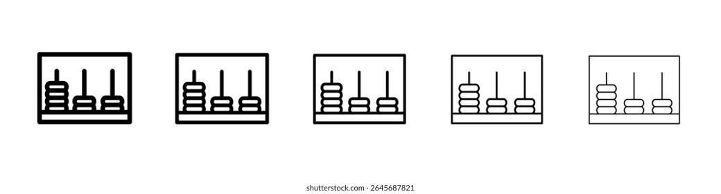 Abacus icon simple illustration logo art