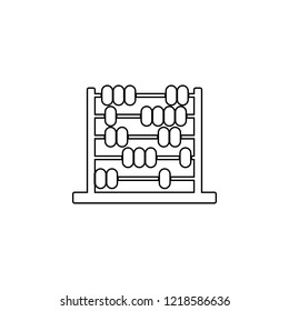 abacus icon. Simple outline vector of education set for UI and UX, website or mobile application