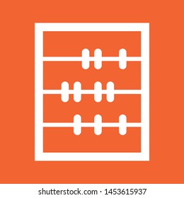 Abacus icon, stock vector illustration, EPS10.