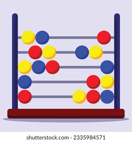 Abacus icon. Subtable to place on toys, kids, etc.