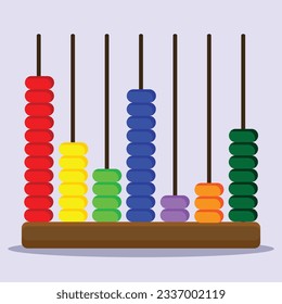 Icono de Abacus. Subtabla para colocar en juguetes, niños, etc.