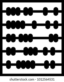 Abacus Icon, Abacus Vector Art Illustration