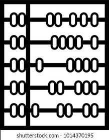 Abacus Icon, Abacus Vector Art Illustration