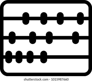 Abacus Icon, Abacus Vector Art Illustration