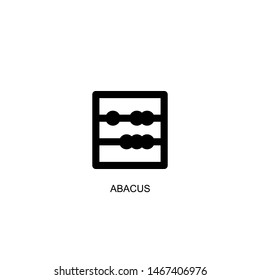 abacus icon vector black design
