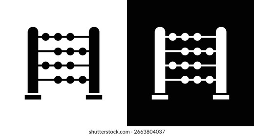 Abacus icon Vector clipArt Illustrations in flat style