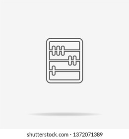 Abacus icon. Vector concept illustration for design.