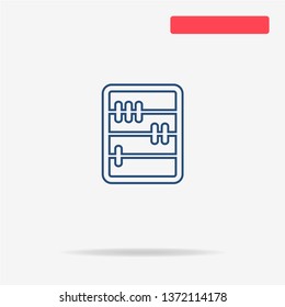 Abacus icon. Vector concept illustration for design.