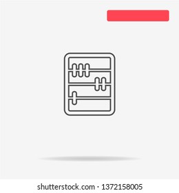 Abacus icon. Vector concept illustration for design.