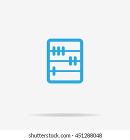 Abacus icon. Vector concept illustration for design.