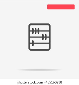 Abacus icon. Vector concept illustration for design.