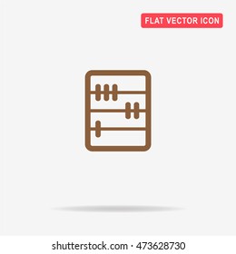 Abacus icon. Vector concept illustration for design.