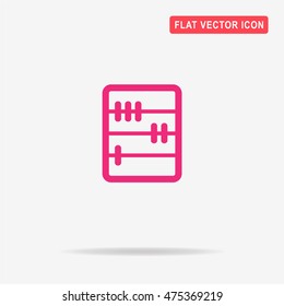 Abacus icon. Vector concept illustration for design.
