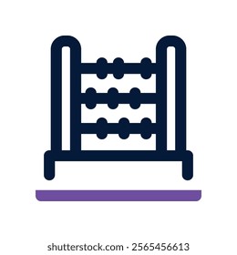 abacus icon. vector dual tone icon for your website, mobile, presentation, and logo design.