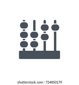abacus icon vector. abacus glyph style design