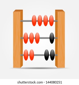 abacus icon vector illustration