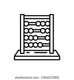 Abacus icon in vector. Illustration