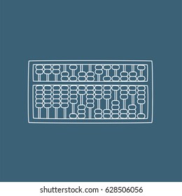 Abacus icon, vector illustration design. Education objects collection.