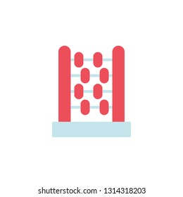 Abacus Icon Vector Illustration in Flat Style for Any Purpose