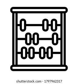 Abacus en estilo de línea para cualquier proyecto, usar para presentación de aplicaciones móviles del sitio web