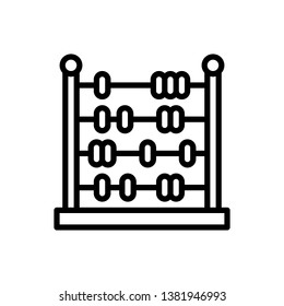 Abacus Icon Vector Illustration Logo Template