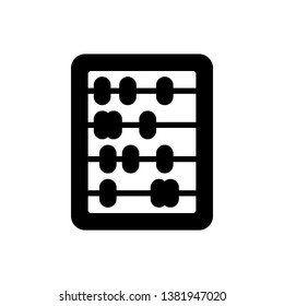 Abacus Icon Vector Illustration Logo Template