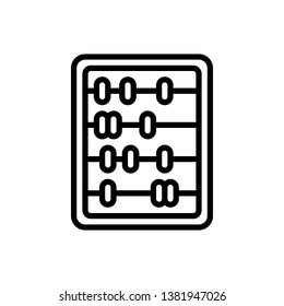 Abacus Icon Vector Illustration Logo Template