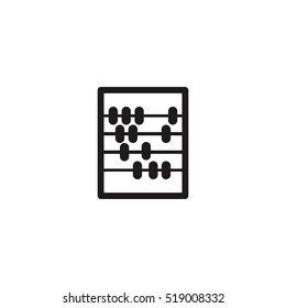 abacus icon vector illustration, for web and mobile design