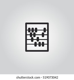 abacus icon vector illustration vector, for web and mobile design