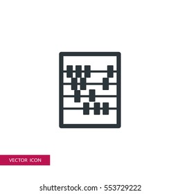 abacus icon vector illustration vector, for web and mobile design