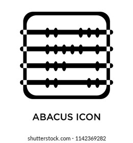 Abacus icon vector isolated on white background for your web and mobile app design, Abacus logo concept