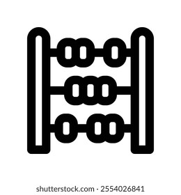 abacus icon. vector line icon for your website, mobile, presentation, and logo design.