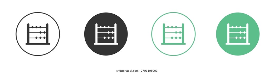 Pictograma vetorial de ícone de ábaco para elementos de interface ui ux