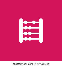 abacus icon vector. abacus sign on pink background. abacus icon for web and app