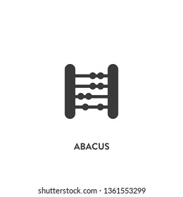 abacus icon vector. abacus sign on white background. abacus icon for web and app