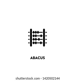 abacus icon vector. abacus sign on white background. 