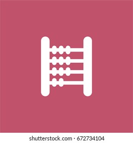 abacus icon. vector sign symbol on white background