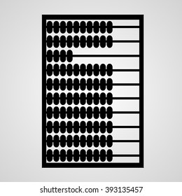 Abacus icon vector solid