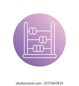 Abacus icon vector stock illustration